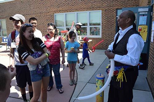 Magician Pravin revealing a dove!