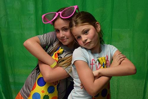 Pravin performing at an elementary school